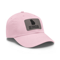 Georgia Silhouette Leather Patch Hat