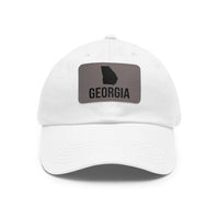 Georgia Silhouette Leather Patch Hat