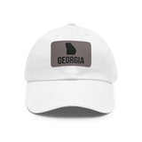 Georgia Silhouette Leather Patch Hat