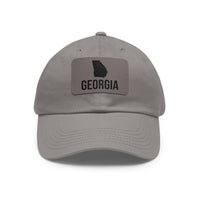 Georgia Silhouette Leather Patch Hat