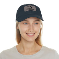 Florida Silhouette Leather Patch Hat