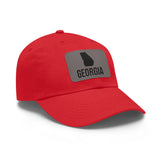 Georgia Silhouette Leather Patch Hat