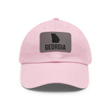 Georgia Silhouette Leather Patch Hat