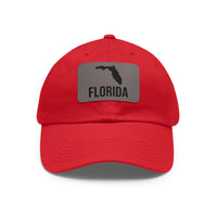 Florida Silhouette Leather Patch Hat