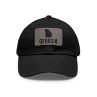 Georgia Silhouette Leather Patch Hat