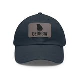 Georgia Silhouette Leather Patch Hat