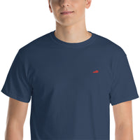 Kentucky State Logo - Embroidered Classic T-Shirt- Red KY